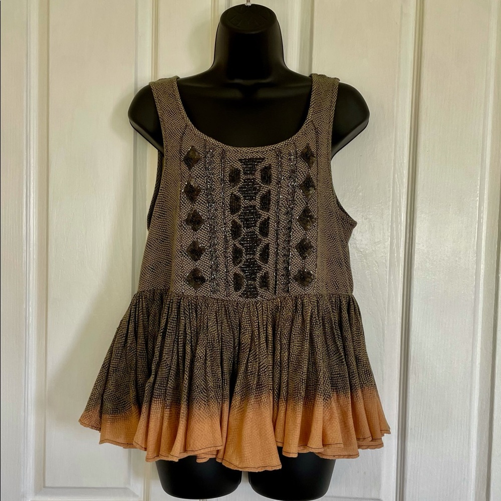 Sequined tank top by Anthropologie Akemi+Kin